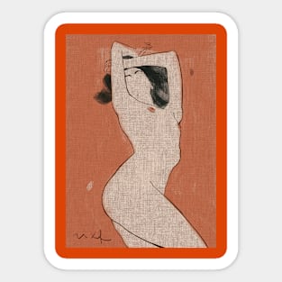 Girl nude Sticker